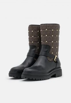 MICHAEL Michael Kors Damen LAYTON BOOTIE - Cowboy-/Bikerboot - Black/brown -MICHAEL Michael Kors ff3ff3698c1747249e341667aa971a6f